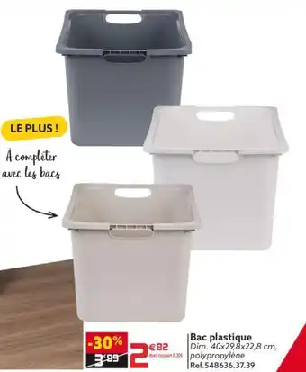 Gifi Bac plastique offre