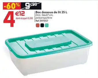 Gifi Box dessous de lit 25 L offre