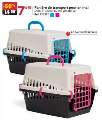 Gifi Panière de transport pour animal offre