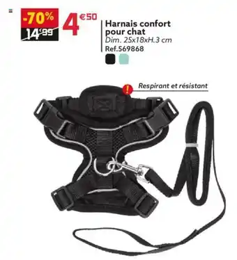 Gifi Harnais confort pour chat offre