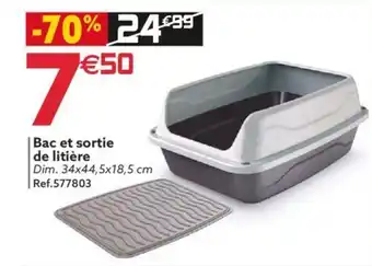 Gifi Bac et sortie de litière offre