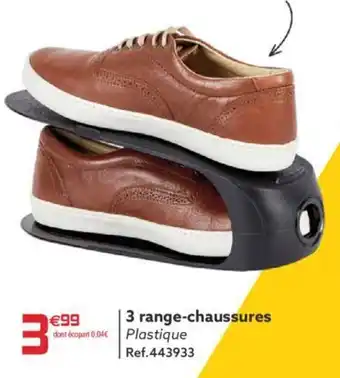 Gifi 3 range-chaussures offre