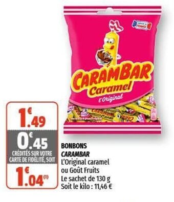 Coccimarket CARAMBAR bonbons offre