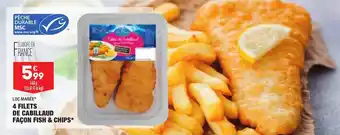 ALDI LOC MARÉE 4 filets de cabillaud façon fish & chips offre