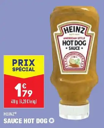 ALDI HEINZ sauce hot dog offre