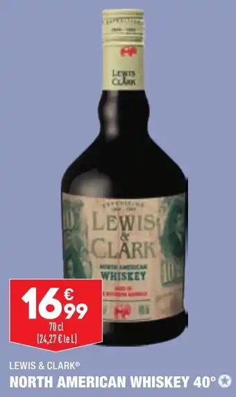 ALDI LEWIS & CLARK north american whiskey 40 offre