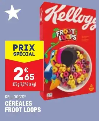 ALDI KELLOGG'S céréales froot loops offre