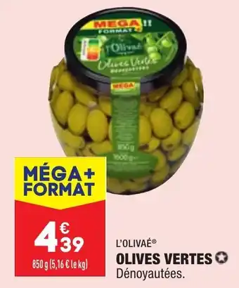 ALDI L'OLIVAÉ olives vertes offre