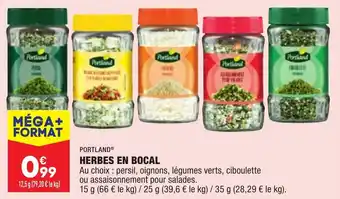 ALDI PORTLAND herbes en bocal offre