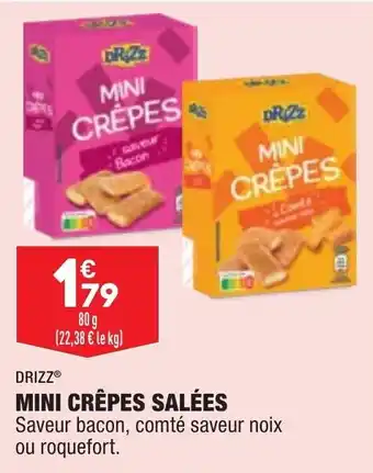 ALDI DRIZZ mini crêpes salées offre
