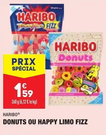 ALDI HARIBO donuts ou happy limo fizz offre