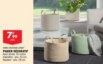 ALDI HOME CREATION LIVING panier décoratif offre