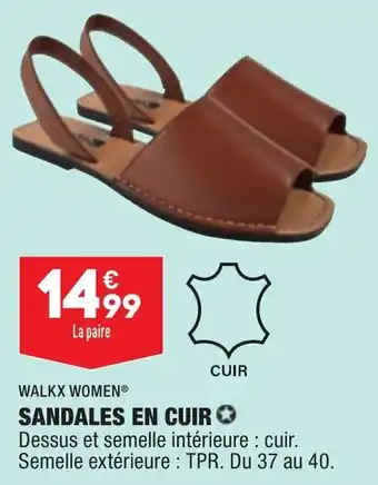 ALDI WALKX WOMEN sandales en cuir offre