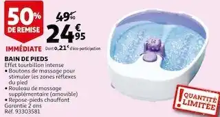 Auchan Bain de pieds offre