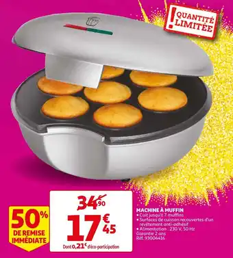 Auchan Machine à muffin offre