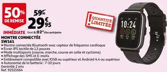 Auchan Montre connectée sw161 offre