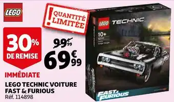 Auchan Lego technic voiture fast & furious offre