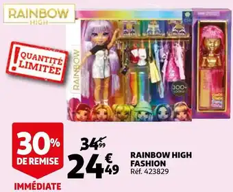 Auchan Rainbow high fashion offre