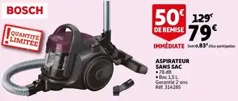 Auchan Bosch aspirateur sans sac offre