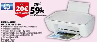 Auchan Hp imprimante deskjet 2320 offre
