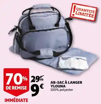 Promo Ylouna ab sac a langer chez Auchan