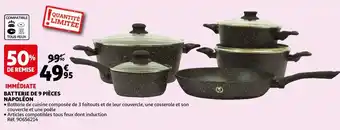 Auchan Batterie de 9 pièces napoléon offre