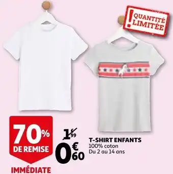 Auchan T-shirt enfants offre