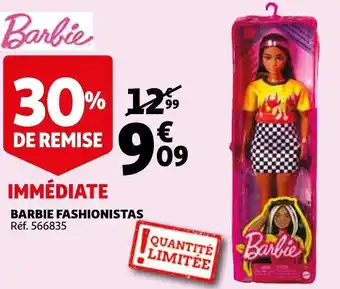 Auchan Barbie fashionistas offre