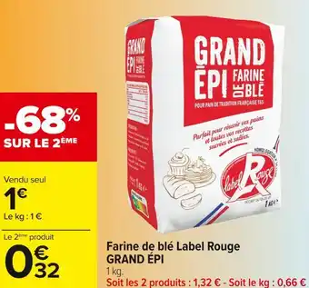 Carrefour Market Grand épi farine de blé label rouge offre