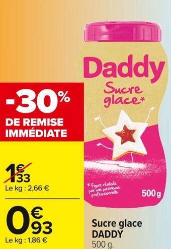 Carrefour Market Daddy sucre glace offre