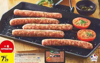 Carrefour Market Socopa chipolatas façon charcutière offre