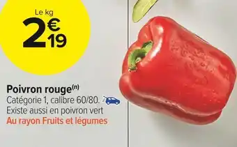 Carrefour Market Poivron rouge offre