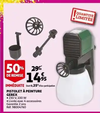 Auchan Pistolet de peinture gerex offre