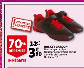 Auchan Baskets garçon offre