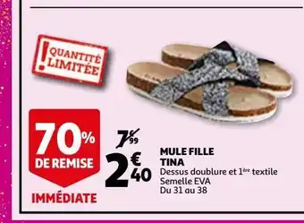 Auchan Mule fille tina offre