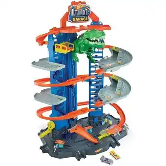 Auchan Hw super dino robot garage offre