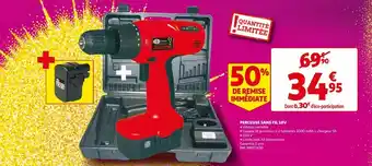 Auchan Perceuse sans fil 18v offre