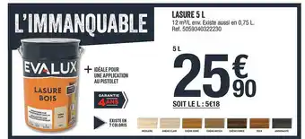 Brico Dépôt Lasure 5 L Evalux offre