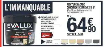 Brico Dépôt Peinture Façade Conditions Extrêmes 10 L Evalux offre
