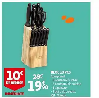 Auchan Bloc 13 Pcs offre