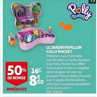 Auchan Le Jardin Papillon Polly Pocket offre
