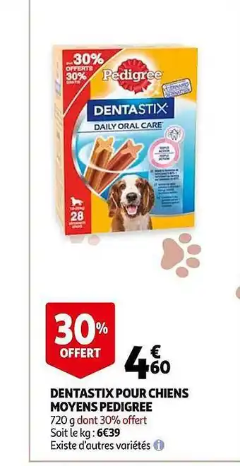 Auchan Dentastix Pour Chiens Moyens Pedigree offre