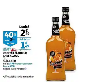 Auchan Cocktail Planteur Sans Alcool offre