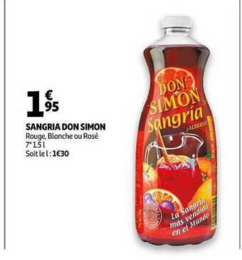 Auchan Sangria Don Simon offre