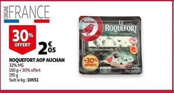 Auchan Roquefort Aop Auchan offre