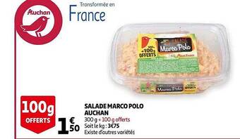 Auchan Salade Marco Polo Auchan offre
