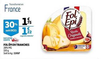 Auchan Fol épi En Tranches offre