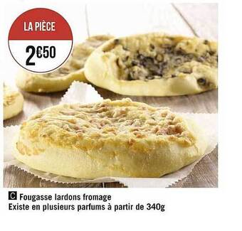 Géant Casino Fougasse Lardons Fromage offre