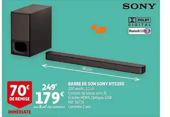 Auchan Barre De Son Sony Hts350 Sony offre