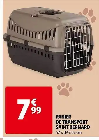 Auchan Panier De Transport Saint Bernard offre